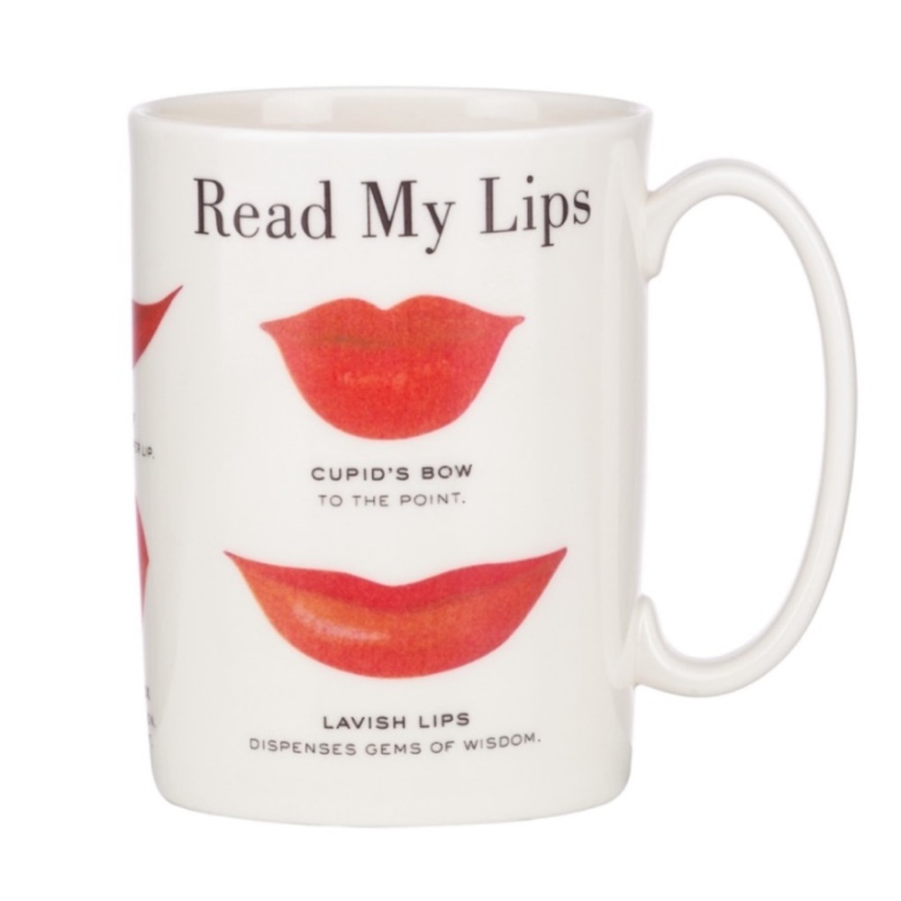 Kate Spade READ MY LIPS Mug 💋